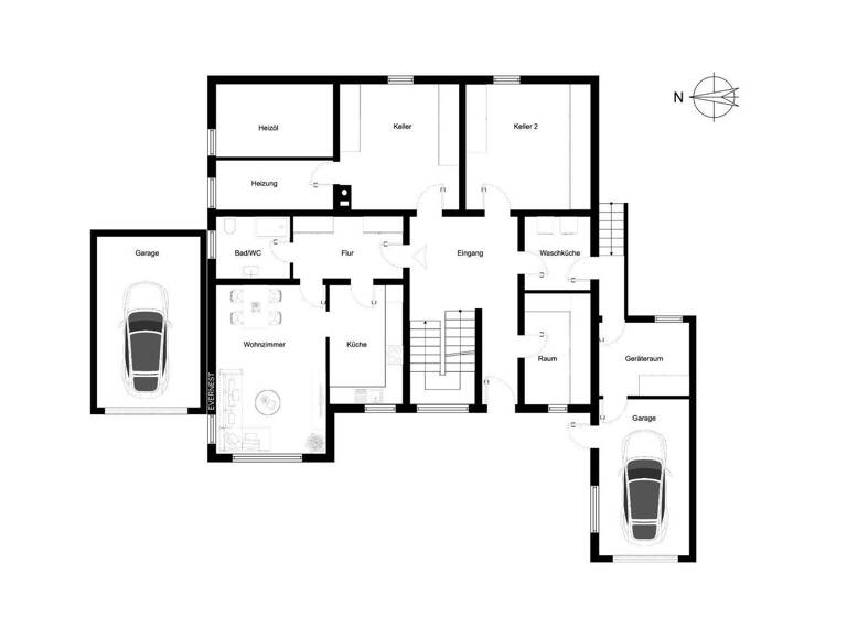 Einfamilienhaus zum Kauf 950.000 € 8 Zimmer 280 m² 712 m² Grundstück Leutershausen Hirschberg an der Bergstraße 69493