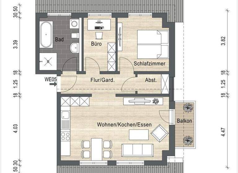 Wohnung zum Kauf 240.900 € 3 Zimmer 61,8 m² Oppenrod Buseck / Oppenrod 35418