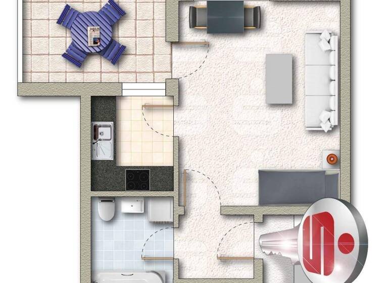 Studio zum Kauf 80.000 € 1 Zimmer 31,1 m² Giengen 89537