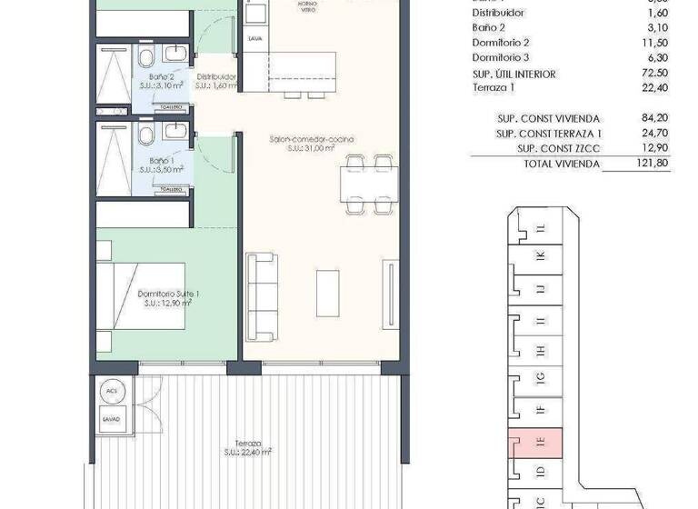Wohnung zum Kauf - Erstbezug provisionsfrei 339.000 € 4 Zimmer 84 m² Benijofar
