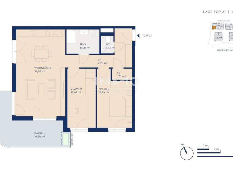 Wohnung zum Kauf - Erstbezug provisionsfrei 485.000 € 3 Zimmer 77,6 m² Wien 1230