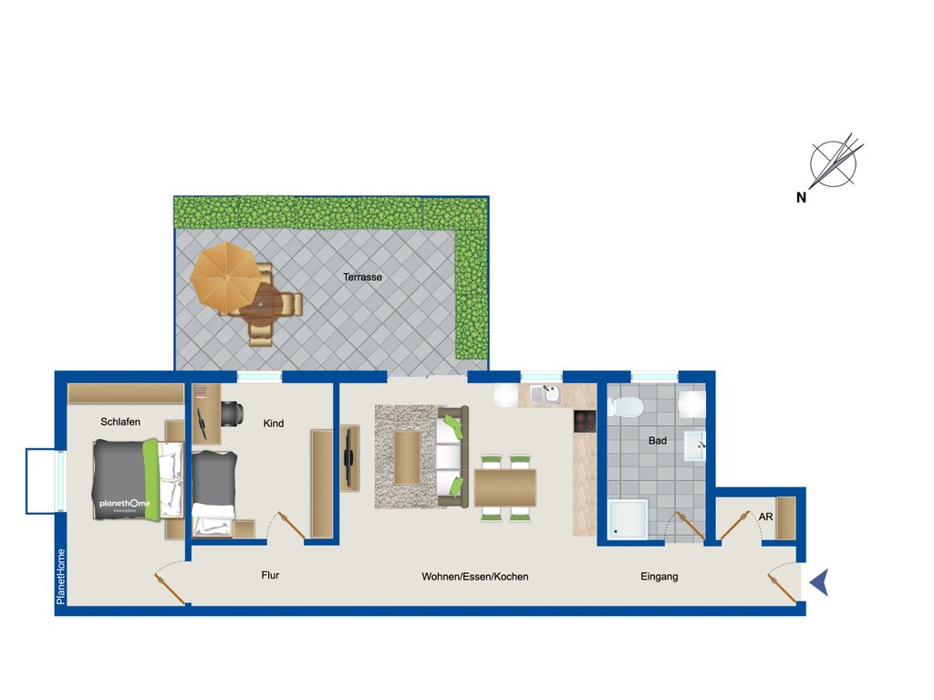 Wohnung zum Kauf 320.000 € 3 Zimmer 96,3 m²<br/>Wohnfläche Neuburg am Rhein 76776