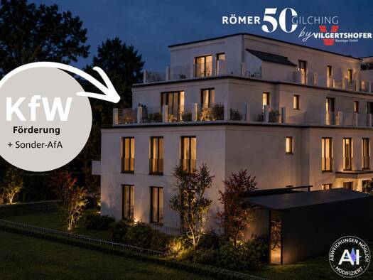 Wohnung zum Kauf - Erstbezug provisionsfrei 779.000 € 3 Zimmer 87,8 m² 2. Geschoss Römerstraße 50 Gilching Gilching 82205