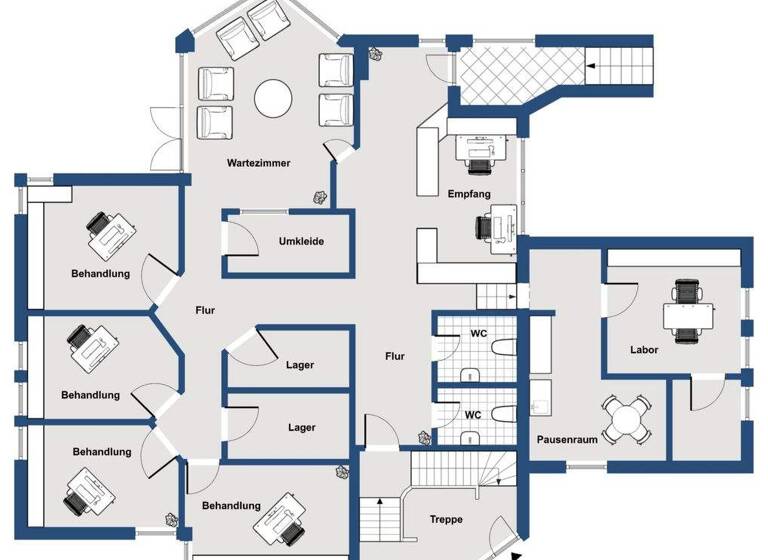 Praxis zum Kauf 499.000 € 8 Zimmer 162 m² Bürofläche Großingersheim Ingersheim 74379