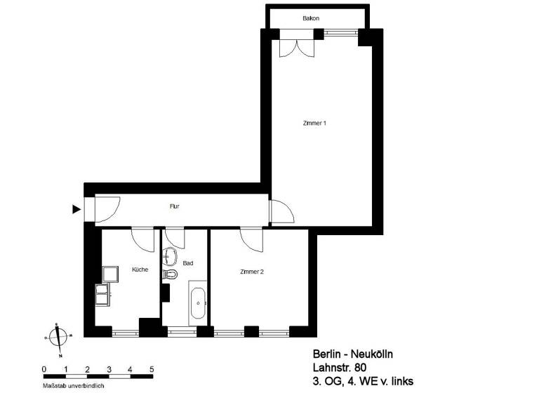 WG-Zimmer zur Miete 860 € 27 m²<br/>Wohnfläche 2.<br/>Geschoss ab sofort<br/>Verfügbarkeit Lahnstr.80 Neukölln Berlin 12055