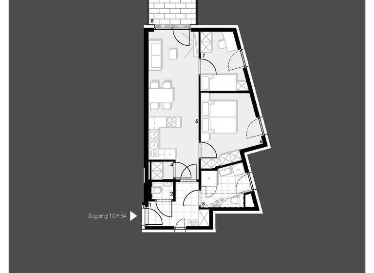 Studio zum Kauf - Neubau 563.975 € 3 Zimmer 56 m² 5. Geschoss Stoffellagasse 7 Wien(Stadt) 1020