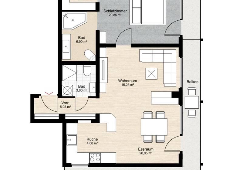 Wohnung zum Kauf 406.000 € 81,2 m² 1. Geschoss Seefeld in Tirol 6100
