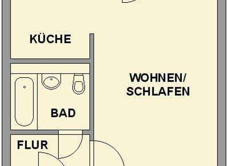 Wohnung zur Miete 231 € 1 Zimmer 36,2 m² EG frei ab 01.05.2026 Ludwig-Kühn-Str. 11 Markersdorf Chemnitz 09123