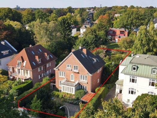 Haus zum Kauf 3.500.000 € 12 Zimmer 447 m² 1.405 m² Grundstück Walderseestraße 48 Othmarschen Hamburg 22605
