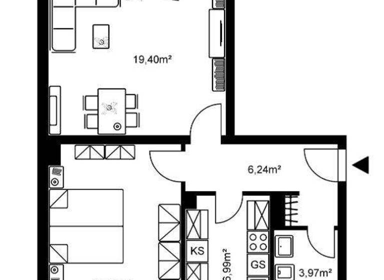 Wohnung zur Miete 690 € 2 Zimmer 55,5 m² EG frei ab 01.05.2026 Otto-Fricke-Straße 113 Bad Vilbel 61118