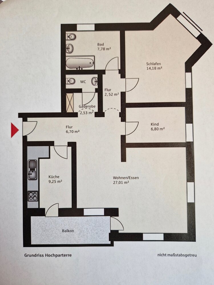 Wohnung zum Kauf 288.000 € 2,5 Zimmer 82,8 m²<br/>Wohnfläche 1.<br/>Geschoss Haidenhof Nord Passau 94032