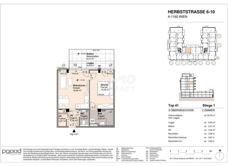 Wohnung zum Kauf 389.100 € 2 Zimmer 45,8 m² frei ab 01.09.2028 Wien 1160