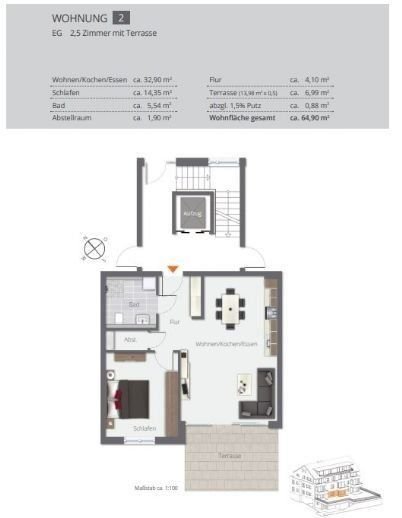 Wohnung zum Kauf provisionsfrei 499.000 € 2,5 Zimmer 64,4 m²<br/>Wohnfläche Überlingen Überlingen 88662