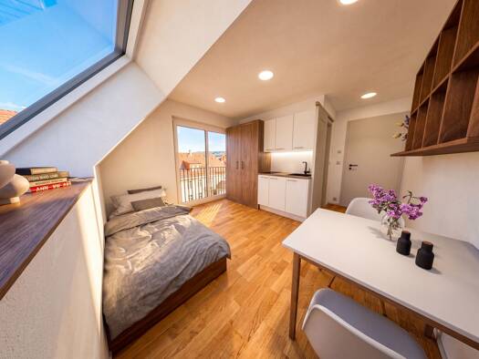 Studio zum Kauf provisionsfrei als Kapitalanlage geeignet 294.256 € 1 Zimmer 18,8 m² Grasmeierstraße 8 Schwabing-Freimann München 80805