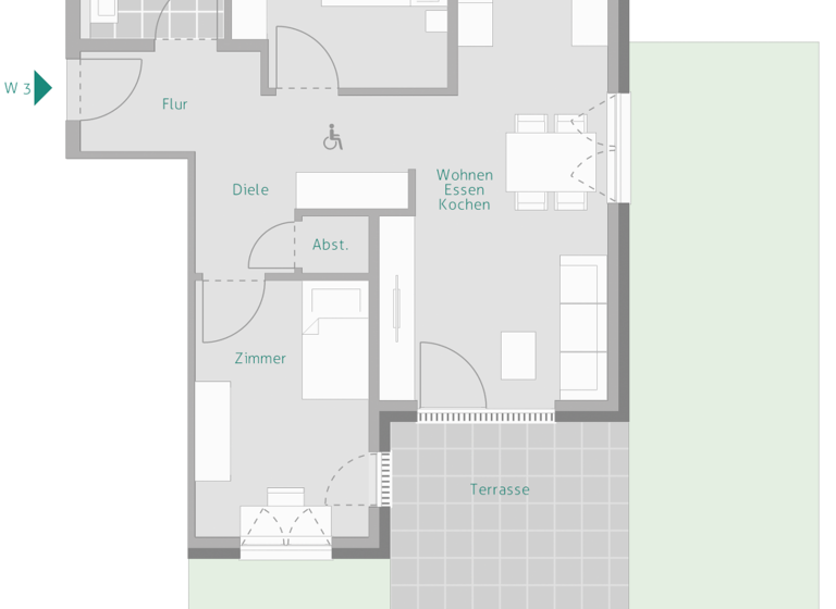 Terrassenwohnung zum Kauf - Neubau provisionsfrei 580.000 € 3 Zimmer 80,4 m²<br/>Wohnfläche EG<br/>Geschoss Uhlandstraße 10 Gärtringen Gärtringen 71116