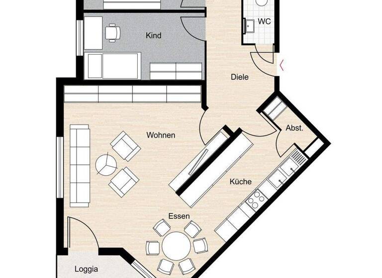 Wohnung zur Miete 1.180 € 3,5 Zimmer 90 m² 4. Geschoss Böblingen 71034
