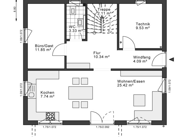 Einfamilienhaus zum Kauf 416.785 € 4 Zimmer 150 m² 724 m² Grundstück Kröpelin 18236