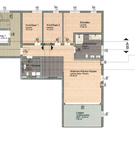 Wohnung zur Miete 1.098 € 4 Zimmer 122 m²<br/>Wohnfläche 2.<br/>Geschoss Helenenstraße 2 Oststadt Gotha 99867