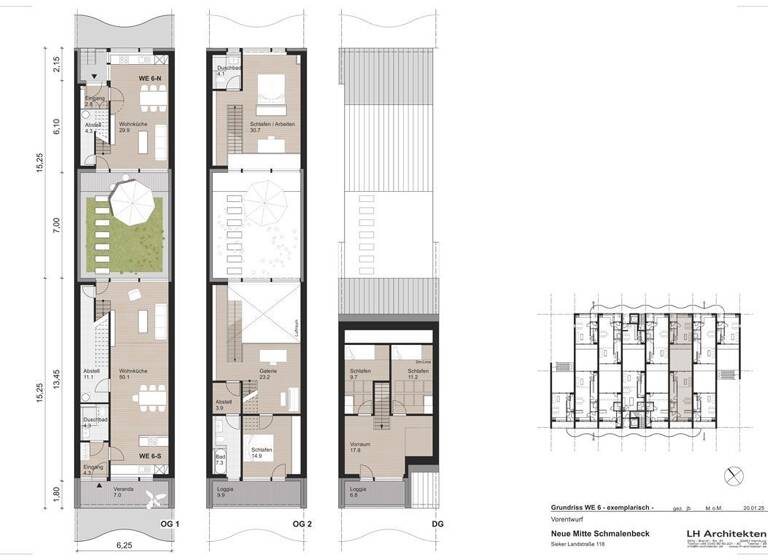 Stadthaus zum Kauf - Erstbezug provisionsfrei 1.670.000 € 6 Zimmer 245 m² Sieker Landstr. 118 Großhansdorf 22927
