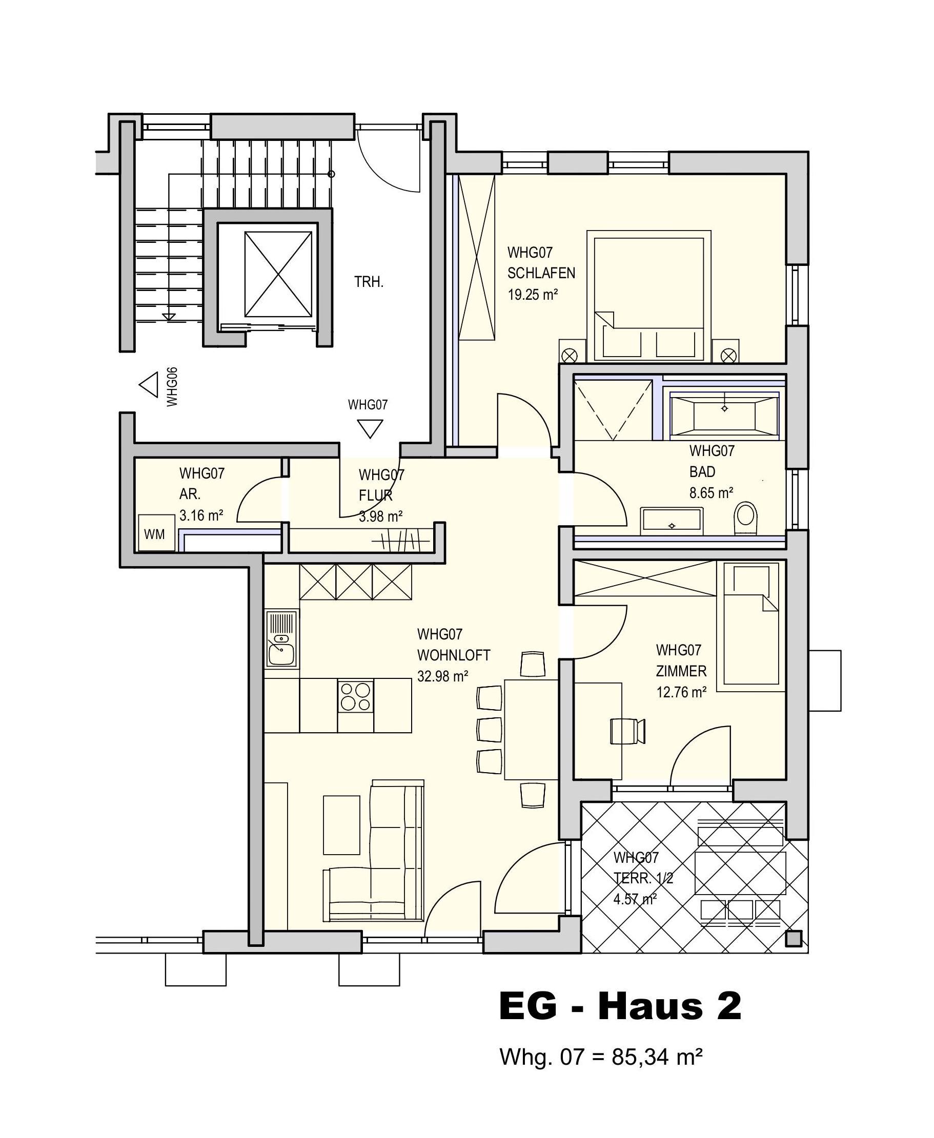 Wohnung zur Miete 1.065 € 3 Zimmer 85 m²<br/>Wohnfläche EG<br/>Geschoss ab sofort<br/>Verfügbarkeit Tüßling Tüßling 84577