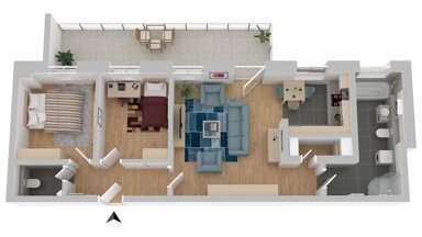 Wohnung zur Miete 1.025 € 1 Zimmer 79,5 m² 1. Geschoss frei ab sofort Bahnhofstr. 5 Weißig (Hauptstr.) Dresden 01259