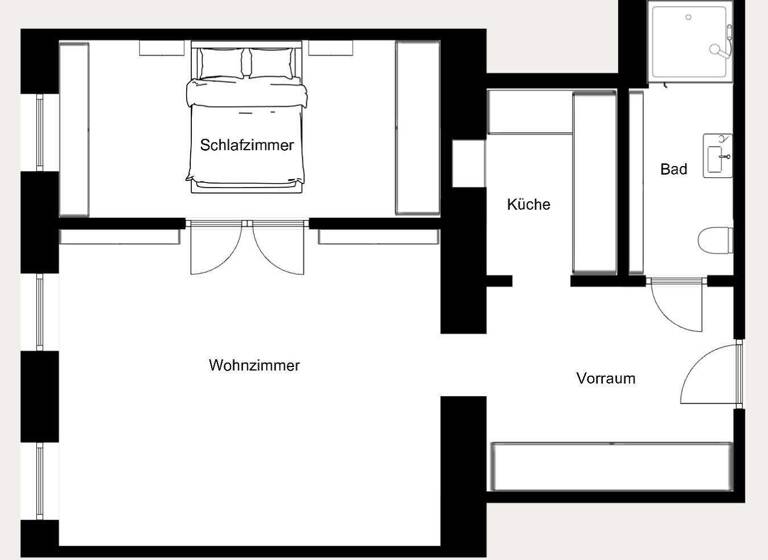 Wohnung zum Kauf - Erstbezug 399.000 € 2 Zimmer 51 m² 3. Geschoss Wien 1020