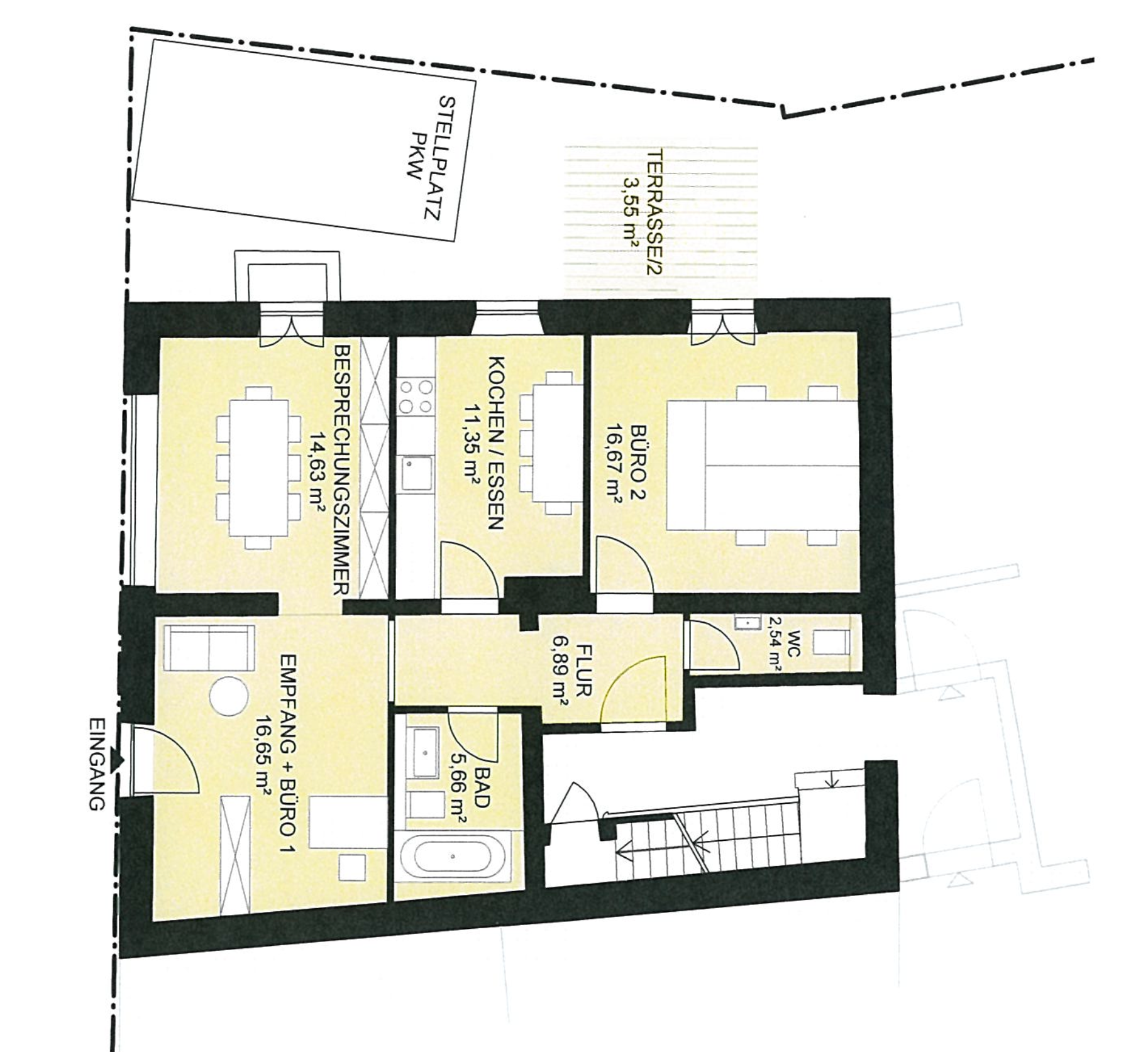 Bürofläche zum Kauf 689.000 € 3 Zimmer 78 m²<br/>Bürofläche Altperlach München 81737