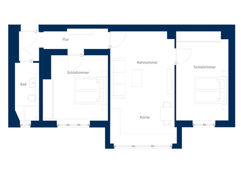 Wohnung zur Miete 1.402 € 3 Zimmer 69 m² 2. Geschoss frei ab 01.07.2026 Brettnacher Straße 18 Zehlendorf Berlin 14167