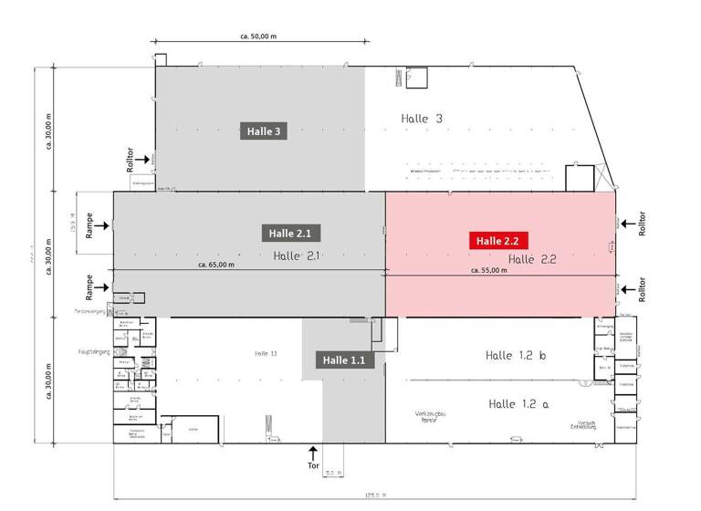 Lagerhalle zur Miete 4,50 € 1.650 m² Lagerfläche Donzdorf 73072