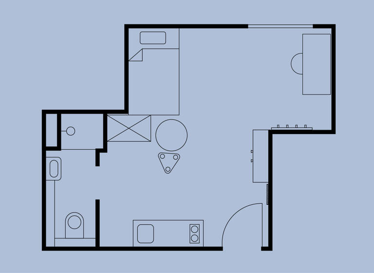 Studio zur Miete 755 € 1 Zimmer 23 m² frei ab sofort Schöfferstraße 2 Darmstadt 64295