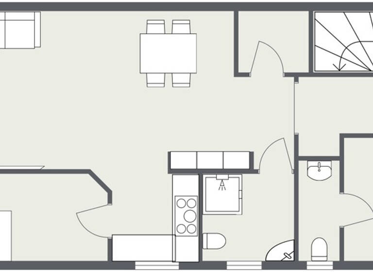 Wohnung zum Kauf 230.000 € 2,5 Zimmer 73,2 m²<br/>Wohnfläche EG<br/>Geschoss Neddesitz Sagard 18551