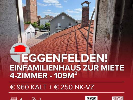 Einfamilienhaus zur Miete 960 € 4,5 Zimmer 109 m² 150 m² Grundstück frei ab sofort Eggenfelden 84307