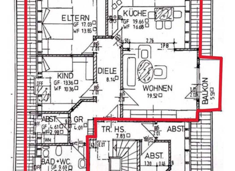 Wohnung zum Kauf 385.000 € 3 Zimmer 82,3 m² Geschoss 2/2 frei ab 01.06.2026 Klein-Auheim Hanau 63456