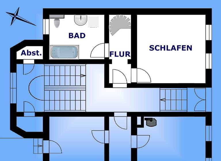 Maisonette zur Miete 335 € 3 Zimmer 60 m² 1. Geschoss Kermannstraße 57 Greiz 07973