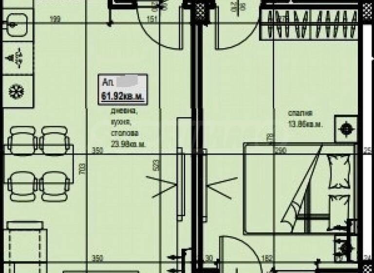 Studio zum Kauf 98.500 € 2 Zimmer 70,3 m² Plovdiv