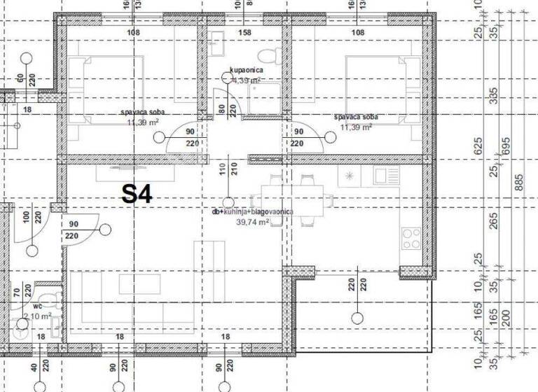 Studio zum Kauf 257.004 € 1 Zimmer 77,9 m² Privlaka 232333