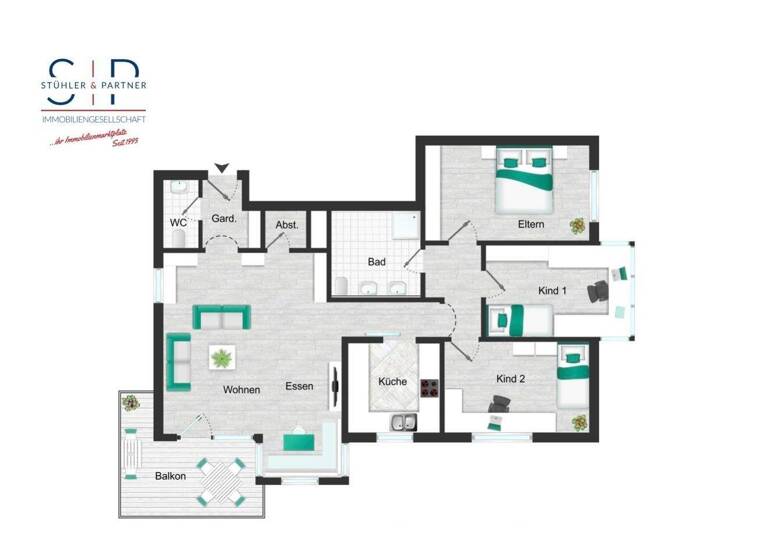 Wohnung zum Kauf 359.000 € 4,5 Zimmer 96 m² 1. Geschoss Mitte Sindelfingen 71063