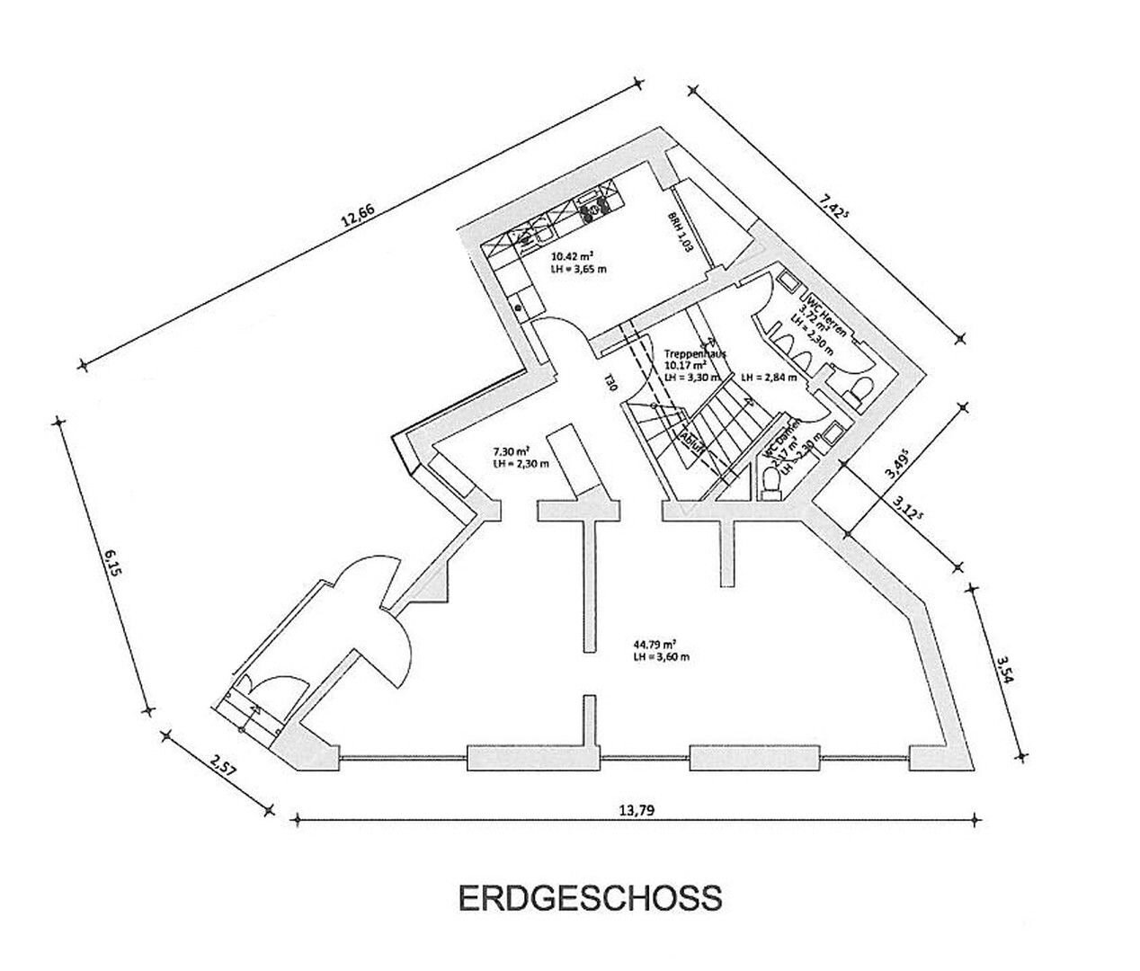 Café/Bar zur Miete provisionsfrei 649 € 52 m²<br/>Gastrofläche Hauptstraße 33 Herdecke Herdecke 58313