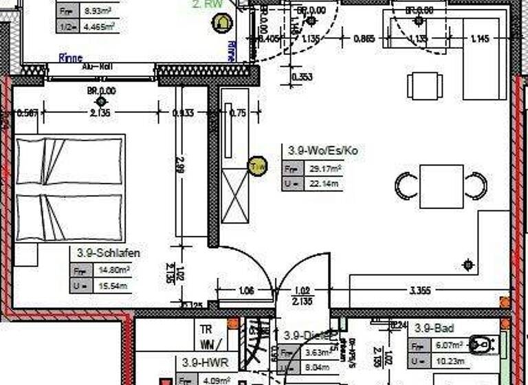 Wohnung zur Miete - Erstbezug 815 € 2 Zimmer 62,4 m² 2. Geschoss frei ab 01.08.2026 Geldern 47608