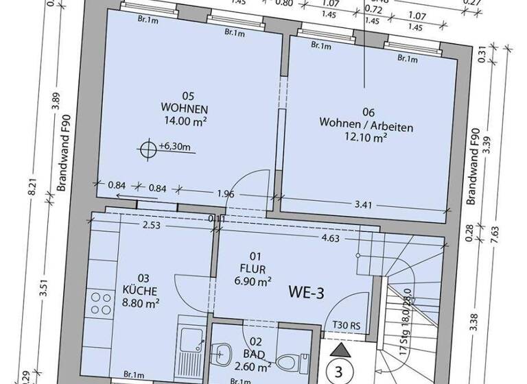 Wohnung zur Miete 680 € 3 Zimmer 75 m² frei ab 01.05.2026 Königstr. 5 Bocholt 46399