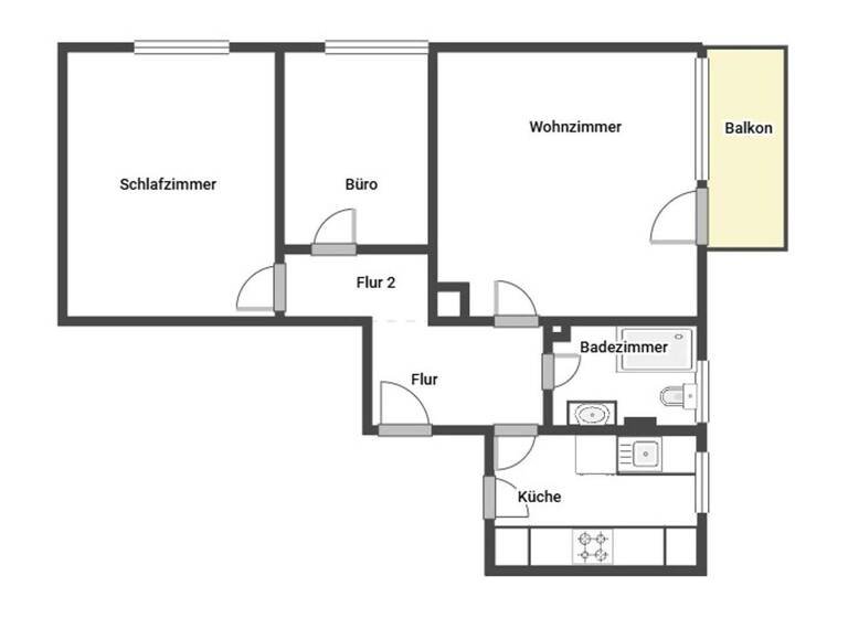 Wohnung zum Kauf 209.000 € 3 Zimmer 63,1 m² EG Bensheim 64625