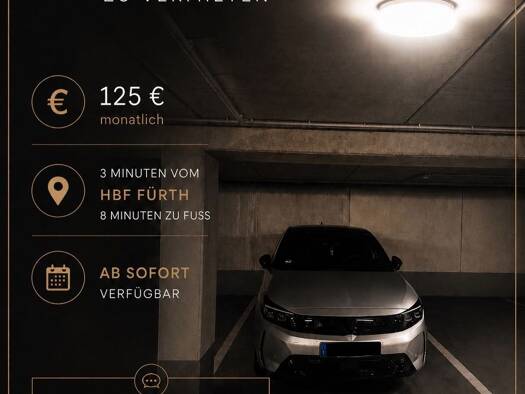 Tiefgarage zur Miete provisionsfrei 125 € 12 m² Südstadt Fürth 90763