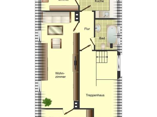 Wohnung zur Miete 499 € 3 Zimmer 69,4 m² 2. Geschoss Hohenzollernring 20 Innenstadt Minden 32427