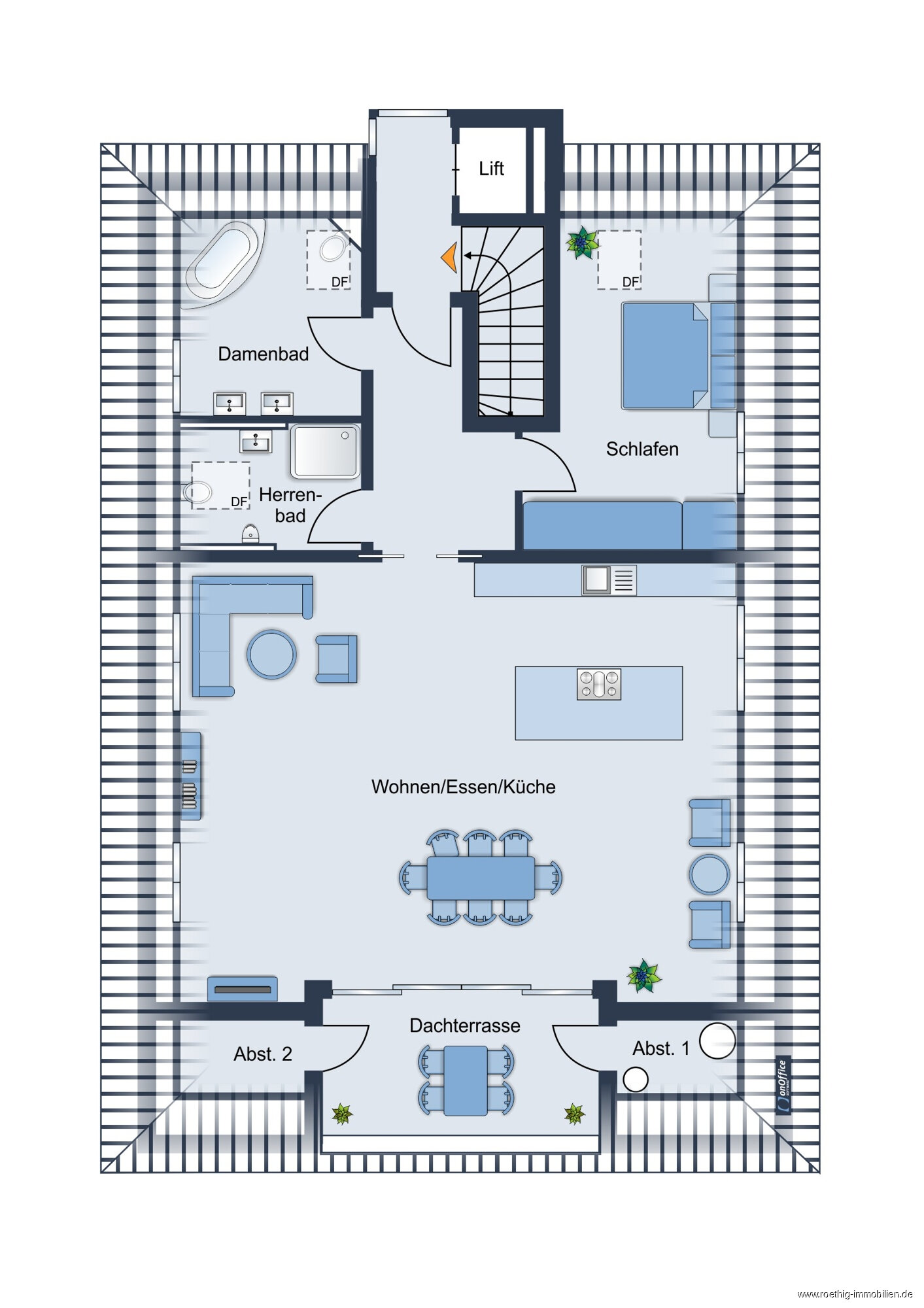 Penthouse zur Versteigerung 900.000 € 3 Zimmer 94 m²<br/>Wohnfläche EG<br/>Geschoss Gartenstadt Trudering München 81825