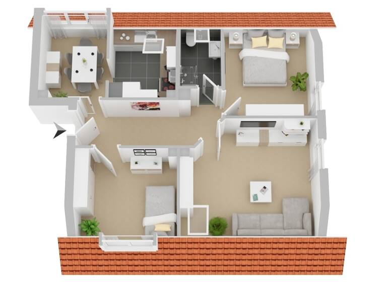 Wohnung zum Kauf provisionsfrei 179.000 € 3 Zimmer 75 m²<br/>Wohnfläche Dachgeschoss, 3.<br/>Geschoss ab sofort<br/>Verfügbarkeit Großburgwedel Burgwedel 30938