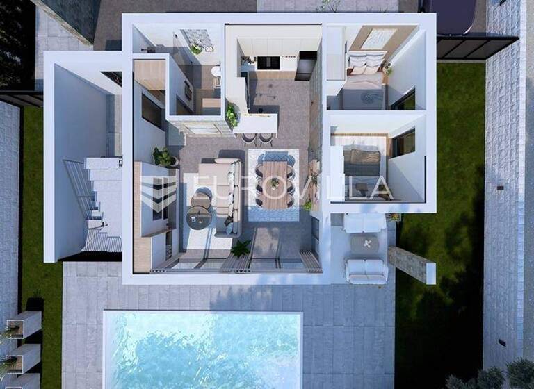 Wohnung zum Kauf 525.200 € 2 Zimmer 102 m² Petrcane Petrcane - Kozino