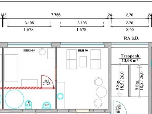 Wohnung zur Miete 317 € 1 Zimmer 35,2 m² 2. Geschoss frei ab sofort Prenzlau 17291