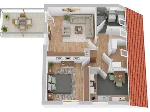 Wohnung zur Miete 400 € 2 Zimmer 51 m² 1. Geschoss frei ab sofort Bocholt Bocholt 46397