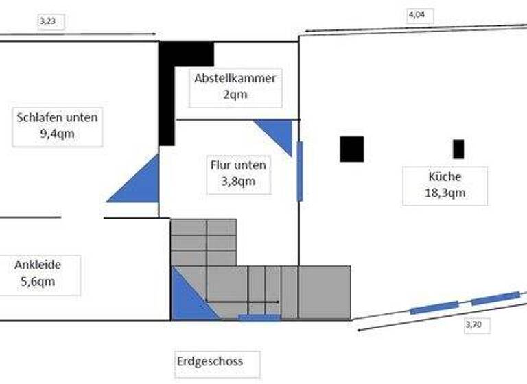 Reihenendhaus zum Kauf 125.000 € 4 Zimmer 100 m² 60 m² Grundstück Waltershausen 99880