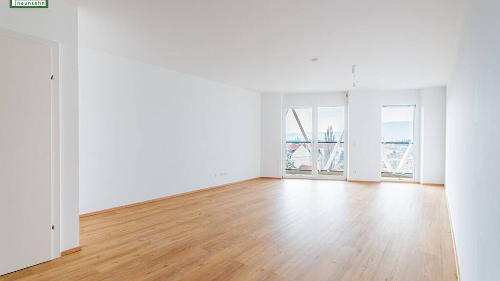 Wohnung zur Miete - Erstbezug 1.271 € 4 Zimmer 100,8 m² 11. Geschoss frei ab 01.05.2026 Kärntner Straße 1 Gries Graz 8020